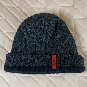 Bula Dark Gray Knit Beanie Acrylic Winter Hat Skiing Snowboarding Unisex